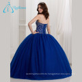 Blue Puffy Ballkleider Sweetheart Quinceanera Kleider Mit Jacke